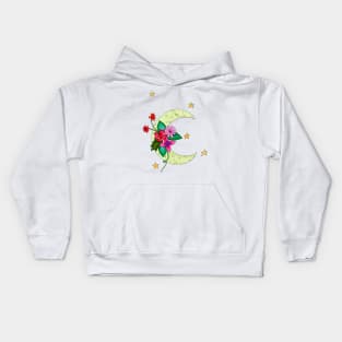 moon flowers Kids Hoodie